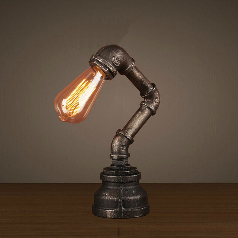 Industrial Table Lamp with single lamp